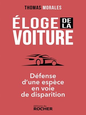 cover image of Éloge de la voiture